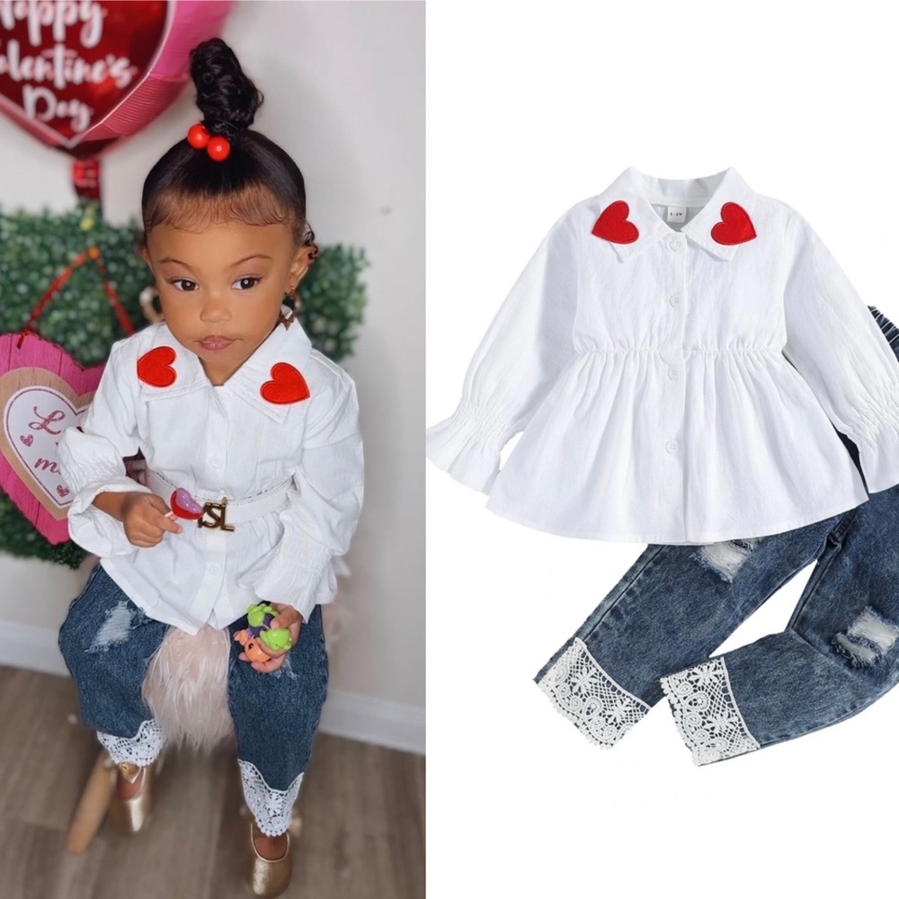 “Queen 👑 of Hearts” ♥️ Toddler VDay Outfit